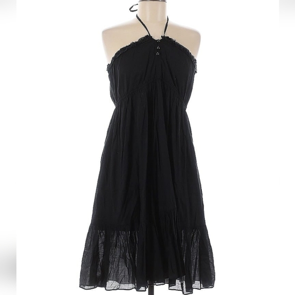 Urban Outfitters Dresses & Skirts - Urban Outfitters Kimchi Blue Black Halter Tie Dress